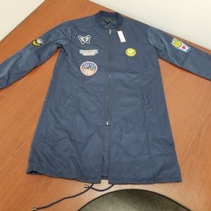 ROMEO & JULIET COUTURE S Long Line Bomber NWT